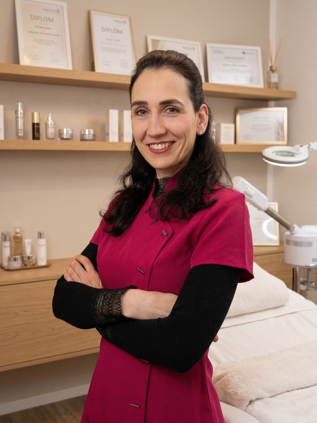 Carina Horst bei einer Dermalogica Gesichtsbehandlung Hamburg